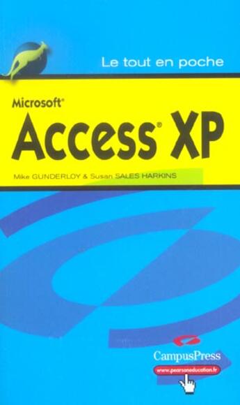 Couverture du livre « Access xp » de Gunderloy aux éditions Pearson