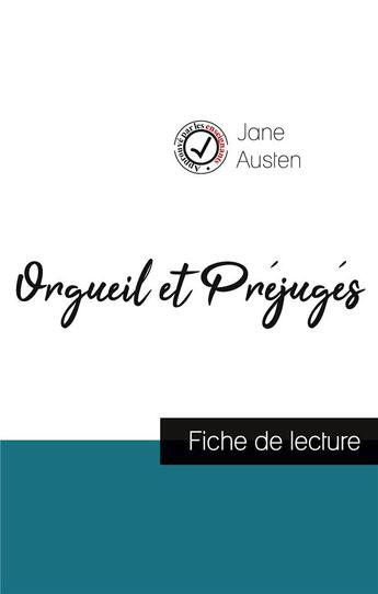 Couverture du livre « Orgueil et prejugés, de Jane Austen ; fiche de lecture » de  aux éditions Comprendre La Litterature