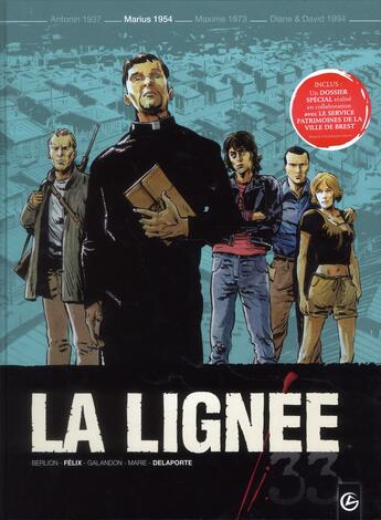 Couverture du livre « La lignée Tome 2 ; Marius 1954 » de Laurent Galandon et Jerome Felix et Olivier Berlion et Damien Marie et Xavier Delaporte aux éditions Bamboo