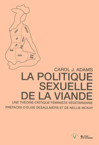 Couverture du livre « Politique sexuelle de la viande ; une théorie critique féministe végane » de Carol Adams aux éditions L'age D'homme V