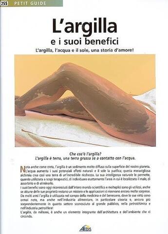 Couverture du livre « L'argilla e i suoi benefici » de  aux éditions Aedis