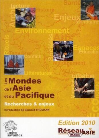 Couverture du livre « Les mondes de l'Asie et du Pacifique ; recherches et enjeux » de  aux éditions Les Indes Savantes