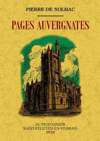 Couverture du livre « Pages auvergnates » de Pierre De Nolhac aux éditions Maxtor