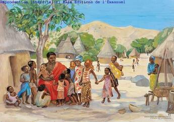 Couverture du livre « Jesus et les enfants (mc 10,13), carte double vie de jesus mafa » de  aux éditions Emmanuel