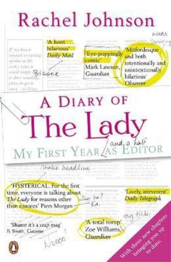 Couverture du livre « A Diary Of The Lady » de Rachel Johnson aux éditions Adult Pbs