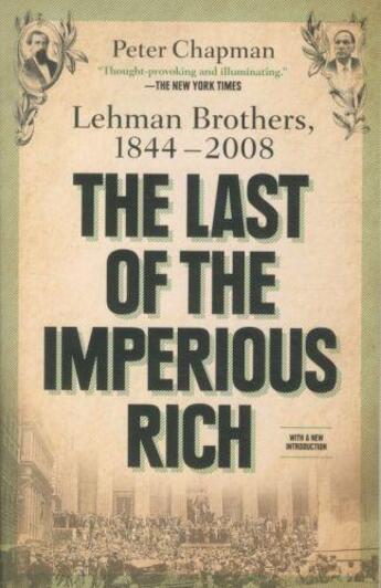 Couverture du livre « Last of the imperious rich, the » de P Chapman aux éditions Viking Adult