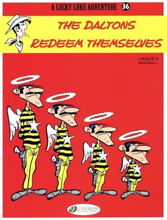 Couverture du livre « Lucky Luke t.36 ; the Daltons redeem themselves » de Rene Goscinny et Morris aux éditions Cinebook