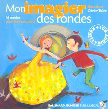 Couverture du livre « Mon imagier des rondes (1livre-1cd) » de  aux éditions Gallimard-jeunesse