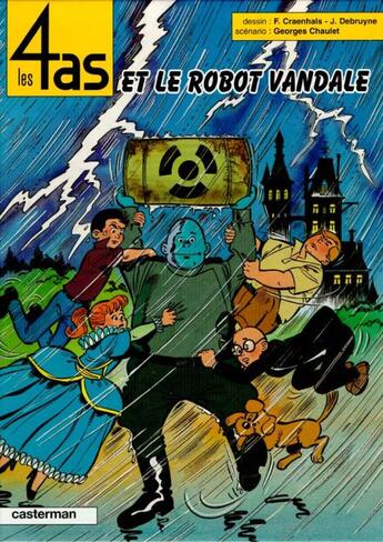 Couverture du livre « Les 4 as et le robot vandale » de Chaulet/Craenhals aux éditions Casterman