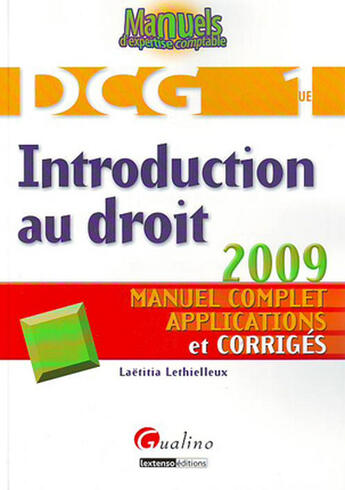 Couverture du livre « Introduction au droit (2e édition) » de Lethielleux L. aux éditions Gualino