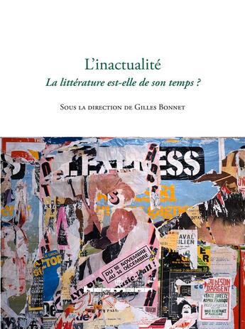 Couverture du livre « L'inactualité ; la littérature est-elle de son temps ? » de  aux éditions Hermann