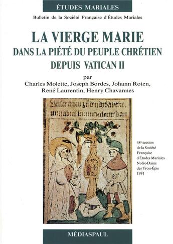 Couverture du livre « La Vierge Marie dans la piété du peuple chrétien depuis Vatican II » de  aux éditions Mediaspaul