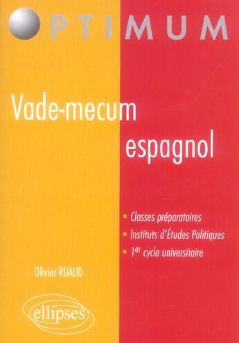 Couverture du livre « Vade-macum » de Olivier Ruaud aux éditions Ellipses