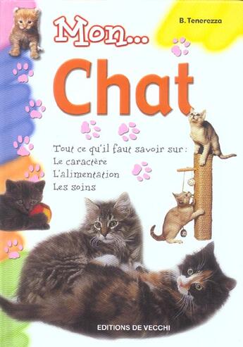 Couverture du livre « Mon... chat relie » de Tenerezza aux éditions De Vecchi