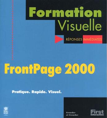 Couverture du livre « Front Page 2000 » de David Crowder et Rhonda Crowder aux éditions First Interactive