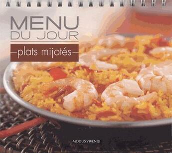 Couverture du livre « Menu du jour ; plats mijotés » de  aux éditions Modus Vivendi