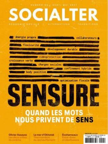 Couverture du livre « Socialter n 45 - sensure - avril 2021 » de  aux éditions Socialter