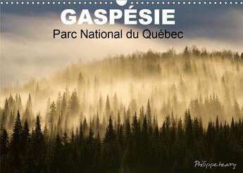 Couverture du livre « Gaspesie parc national du quebec calendrier mural 2020 din a3 horizontal - paysages du parc national » de Philippe Henry aux éditions Calvendo