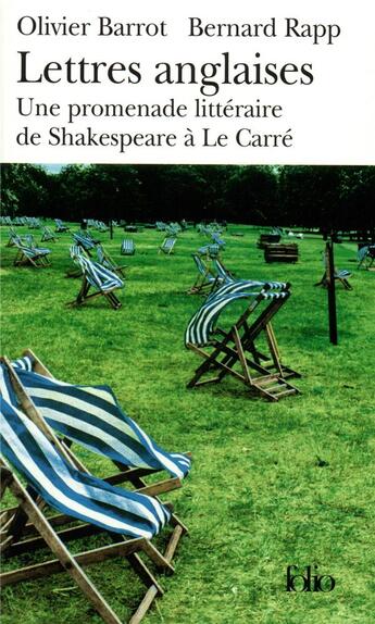 Couverture du livre « Lettres anglaises ; une promenade littéraire de Shakespeare à Le Carré » de Olivier Barrot et Bernard Rapp aux éditions Folio