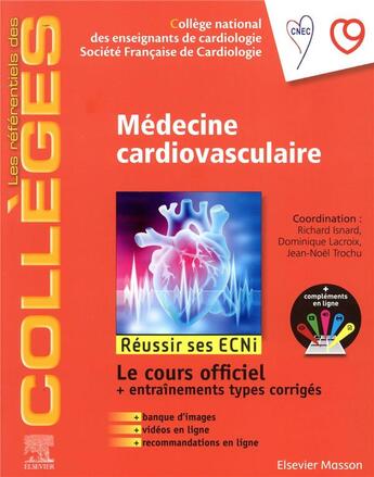 Couverture du livre « Médecine cardio-vasculaire ; réussir les ECNi » de  aux éditions Elsevier-masson