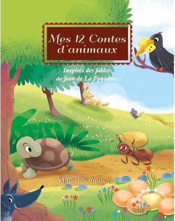 Couverture du livre « Mes 12 contes d'animaux ; inspirés des fables de Jean de La Fontaine » de  aux éditions Piccolia