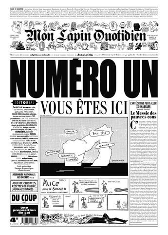 Couverture du livre « Revue Mon Lapin Quotidien n.1 ; numéro un » de Revue Mon Lapin Quotidien aux éditions L'association