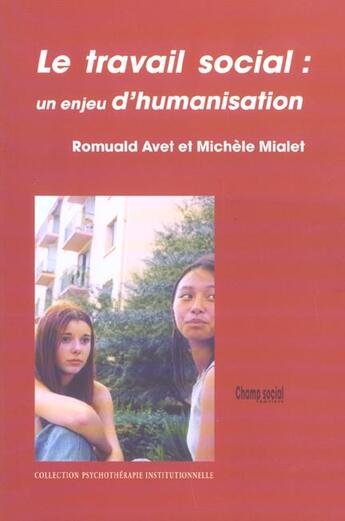 Couverture du livre « Travail social enjeu d'humanisation » de  aux éditions Champ Social