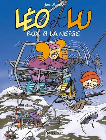 Couverture du livre « Léo et Lu Tome 5 : eux à la neige » de Geg et Jak aux éditions Grrr...art