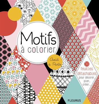 Couverture du livre « Motifs à colorier » de  aux éditions Fleurus