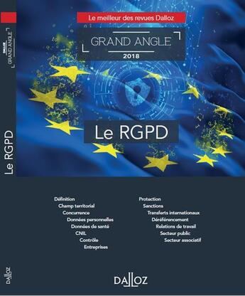 Couverture du livre « Le RGPD » de  aux éditions Dalloz