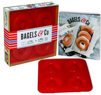 Couverture du livre « Bagels & co ; coffret » de Veronique Cauvin aux éditions Solar