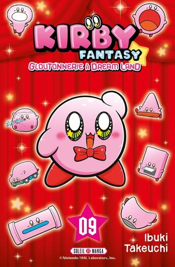 Couverture du livre « Kirby Fantasy : Gloutonnerie à Dream Land Tome 9 » de Ibuki Takeuchi aux éditions Soleil