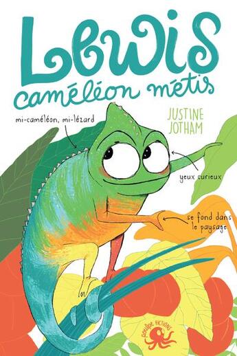 Couverture du livre « Lewis, caméléon métis » de Justine Jotham aux éditions Poulpe Fictions