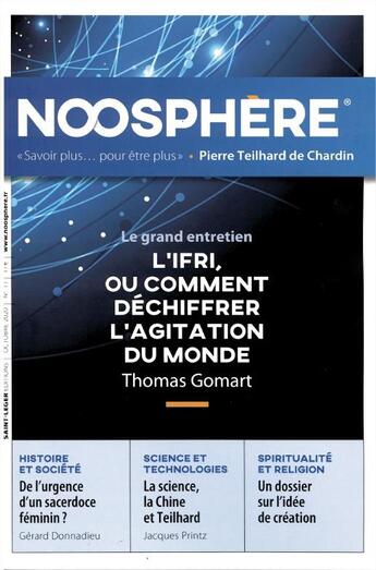 Couverture du livre « Noosphere n 11 octobre 2020 - l'ifri, ou comment dechiffrer l'agitation du monde » de  aux éditions Saint-leger