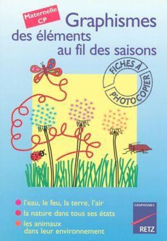 Couverture du livre « Graphismes des éléments au fil des saisons » de Anne Semmel aux éditions Retz