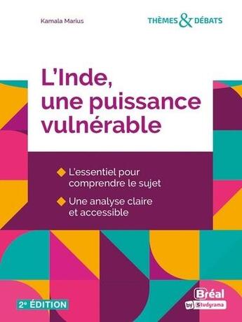 Couverture du livre « L'Inde, une puissance vulnérable (2e édition) » de Marius Kamala aux éditions Breal