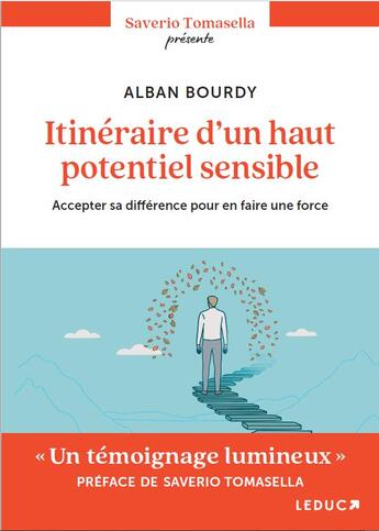 Couverture du livre « Itinéraire d'un haut potentiel sensible » de Saverio Tomasella et Alban Bourdy aux éditions Leduc