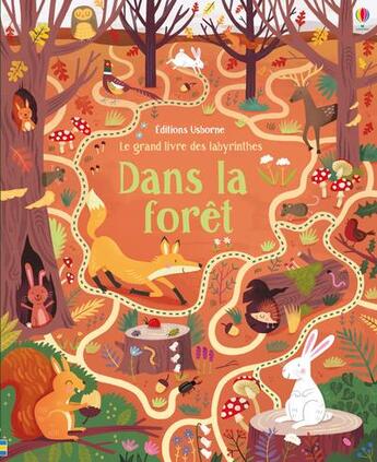 Couverture du livre « Le grand livre des labyrinthes - dans la foret » de Smith/Collectif aux éditions Usborne