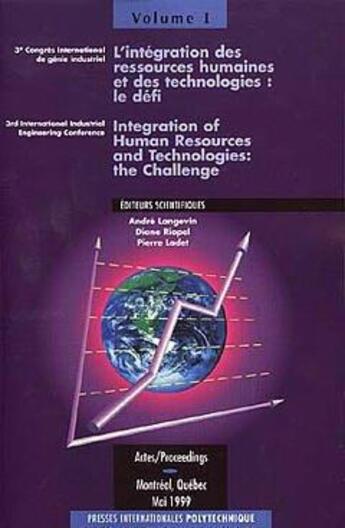 Couverture du livre « L'intégration des ressources humaines et des technologies : le défi (3ème congrès international de génie industriel) 3 vol. » de Langevin Andre aux éditions Ecole Polytechnique De Montreal