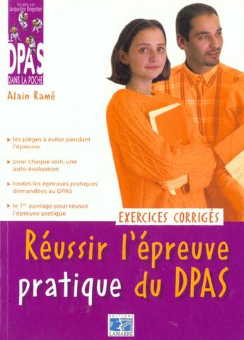 Couverture du livre « Reussir l epreuve pratique du dpas » de  aux éditions Lamarre