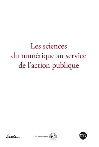 Couverture du livre « Les sciences du numérique au service de l'action publique » de  aux éditions Cnrs