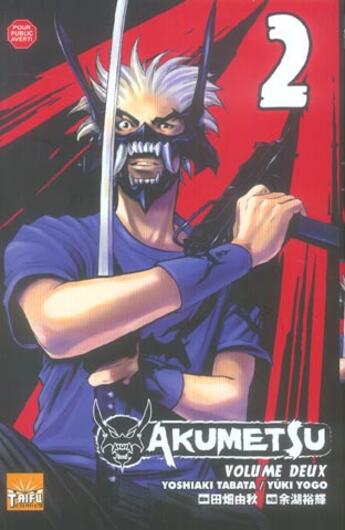 Couverture du livre « Akumetsu Tome 2 » de Yoshiaki Tabata et Yuki Yogo aux éditions Taifu Comics