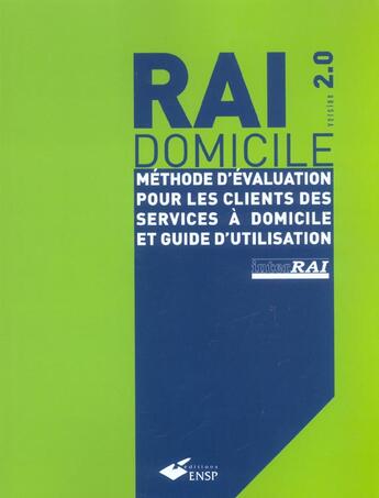 Couverture du livre « Rai-domicile version 2.0 » de Interrai aux éditions Ehesp