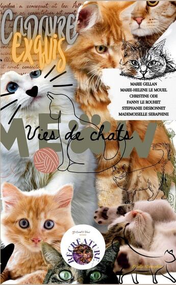 Couverture du livre « Vies de chats : Cadavre exquis - écriture collective » de Fanny Le Rouhet et Christine Ode et Marie Hélène Le Mouel et Marie Gellan et Stephanie Desbonnet aux éditions Books On Demand