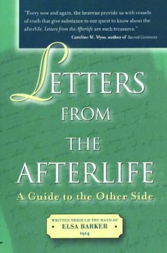 Couverture du livre « Letters from the Afterlife » de Barker Elsa aux éditions Atria Books Beyond Words