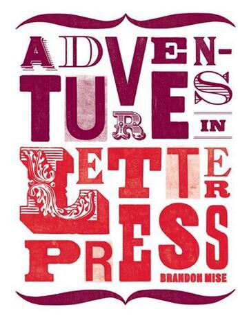 Couverture du livre « Adventures in letterpress » de Mise Brandon aux éditions Laurence King