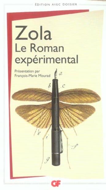 Couverture du livre « Le roman experimental » de Émile Zola aux éditions Flammarion