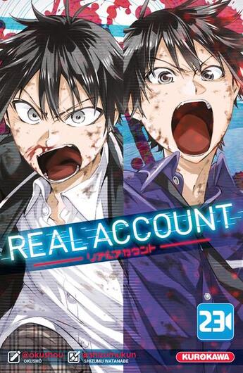 Couverture du livre « Real account Tome 23 » de Shizumu Watanabe et Okushou aux éditions Kurokawa