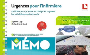 Couverture du livre « Urgences pour l'infirmière » de Aymeric Lapp aux éditions Lamarre