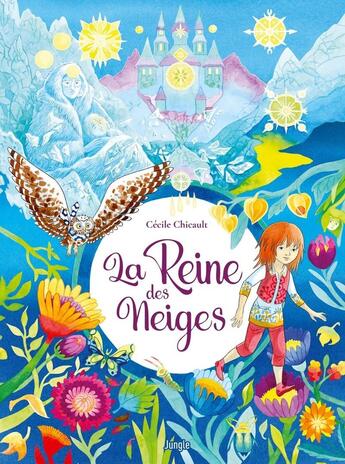 Couverture du livre « La reine des neiges » de Cecile Chicault aux éditions Jungle